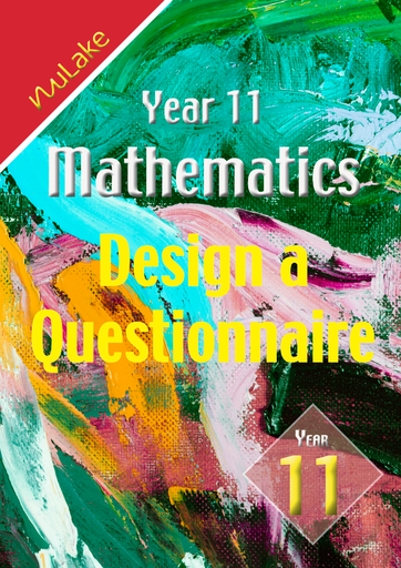 Design a Questionnaire eFlip Book Year 11